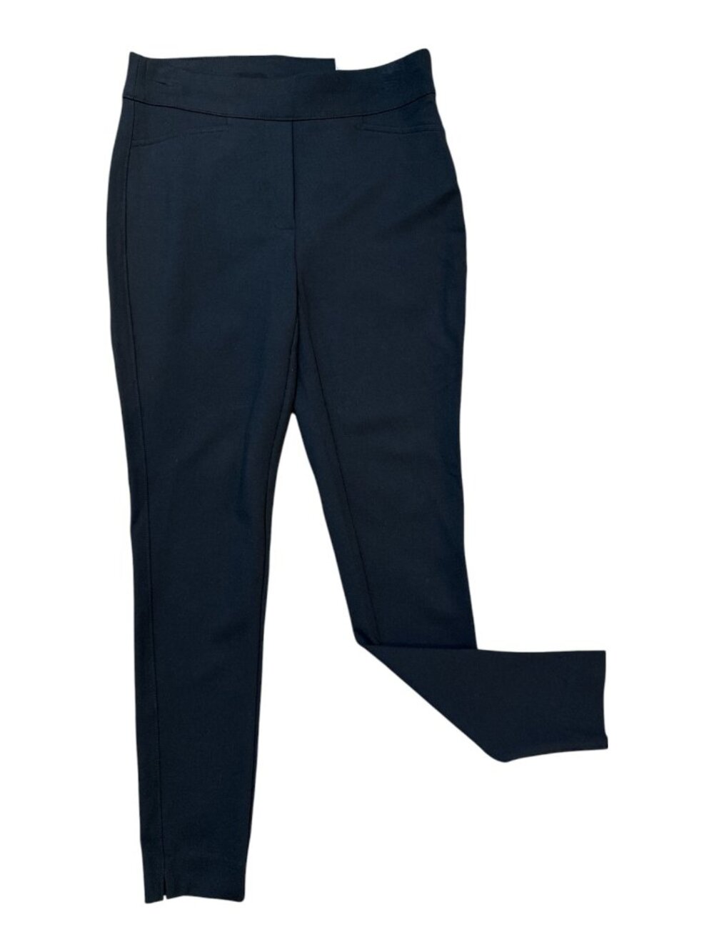 Chico's Sz 4 (0R) Black Tailored Legging Faux Pocket Pants - NWT